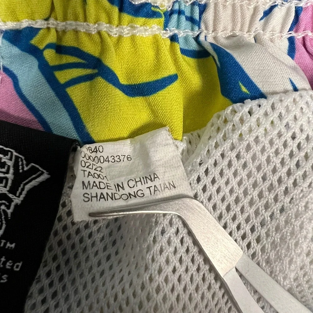 Looney Tunes Swim‎ Trunks Cartoon Characters Tweety Taz Elastic Waistband Sz M